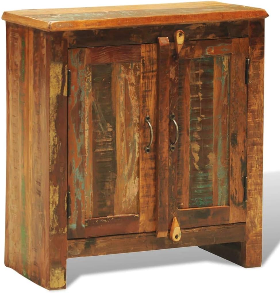 Vintage Solid Wood Cabinet with 2 Doors L7559