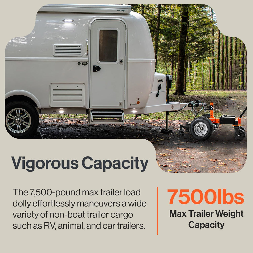 Electric Trailer Dolly 7500lbs Max Trailer Weight All-Terrain Wheels I644613