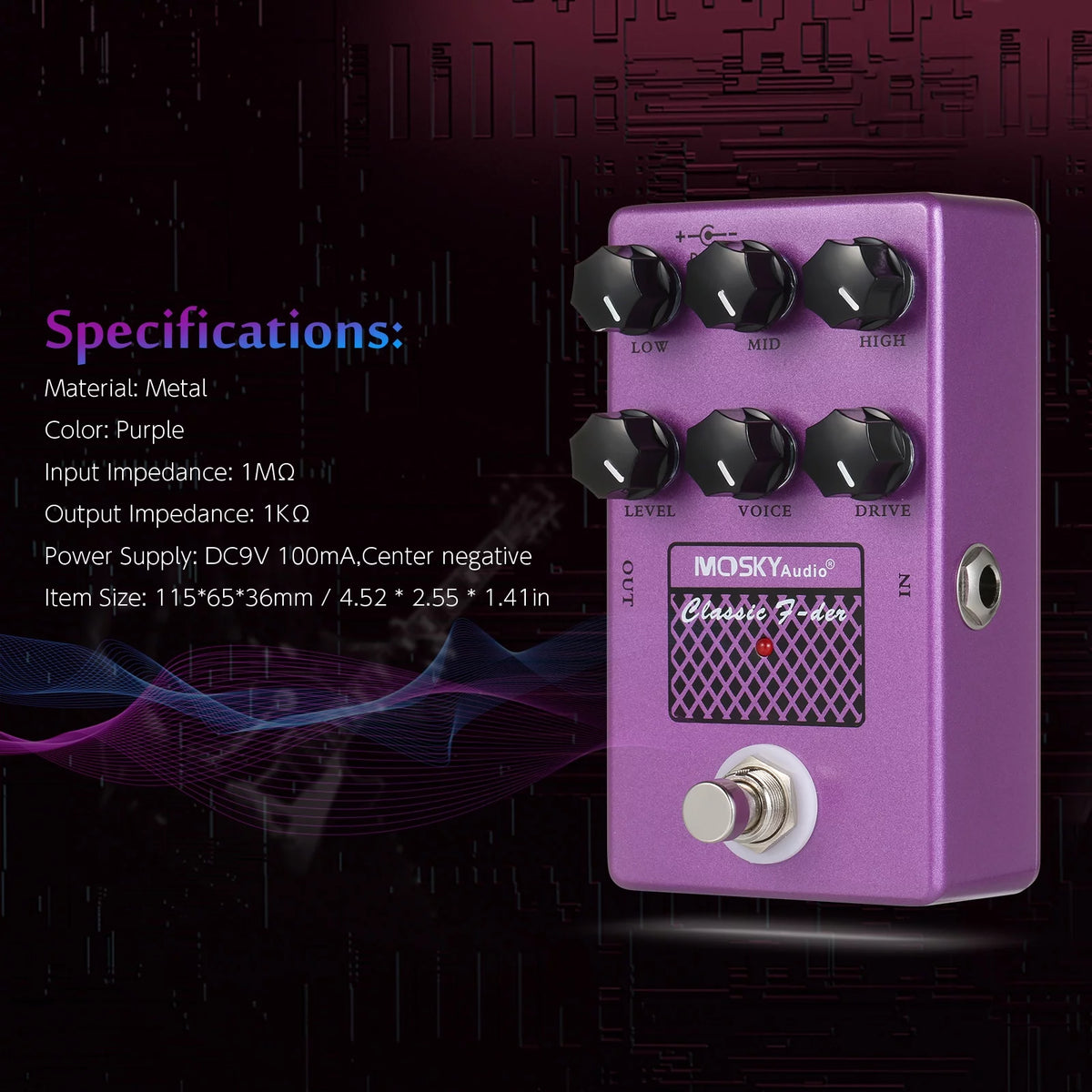 Speaker Simulator Pedal with Built in Speaker Simulation F23635