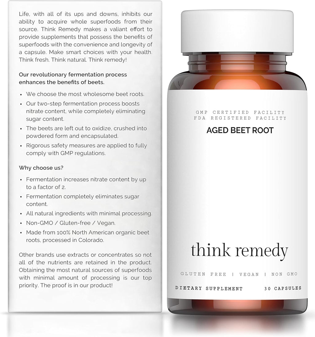 Organic Beet Root Capsules - 30 Capsules P650