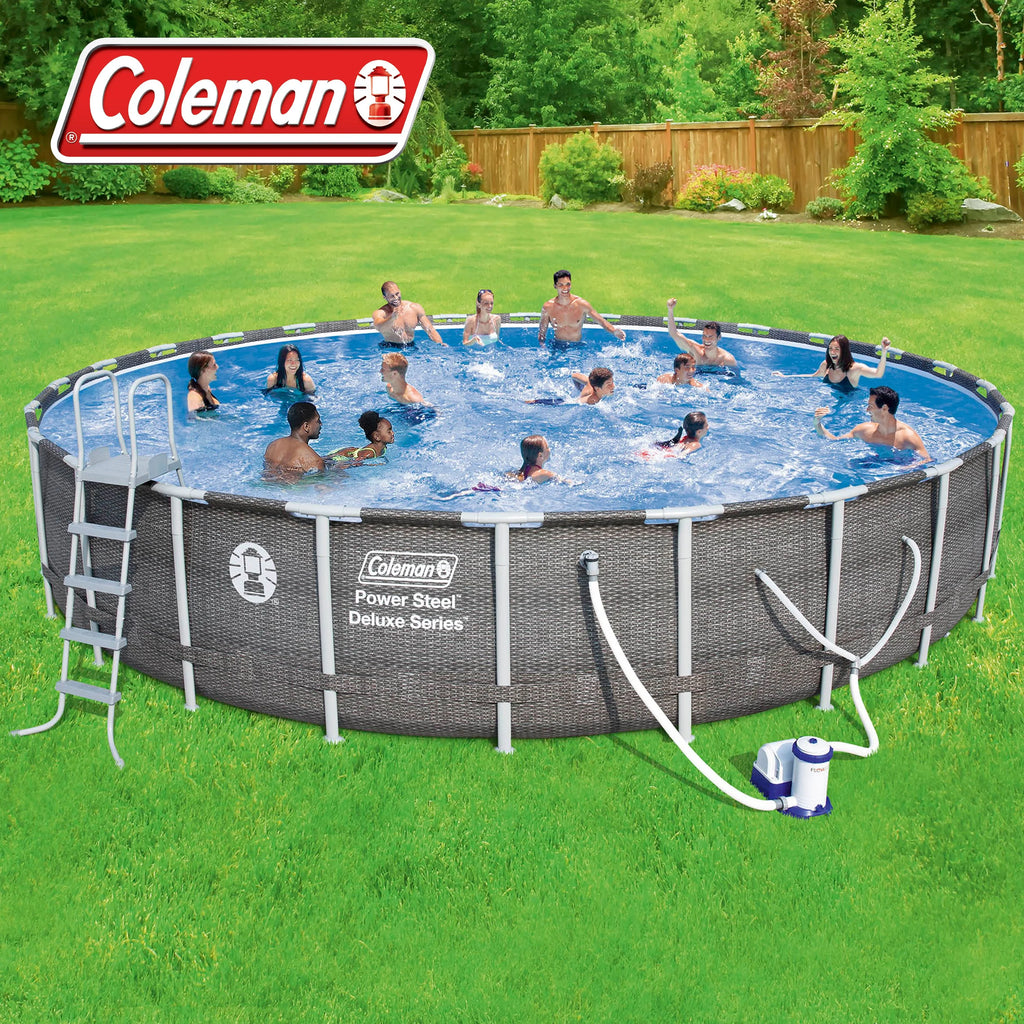 Power Steel Pool Set with Pump, Ladder and Cover G89247