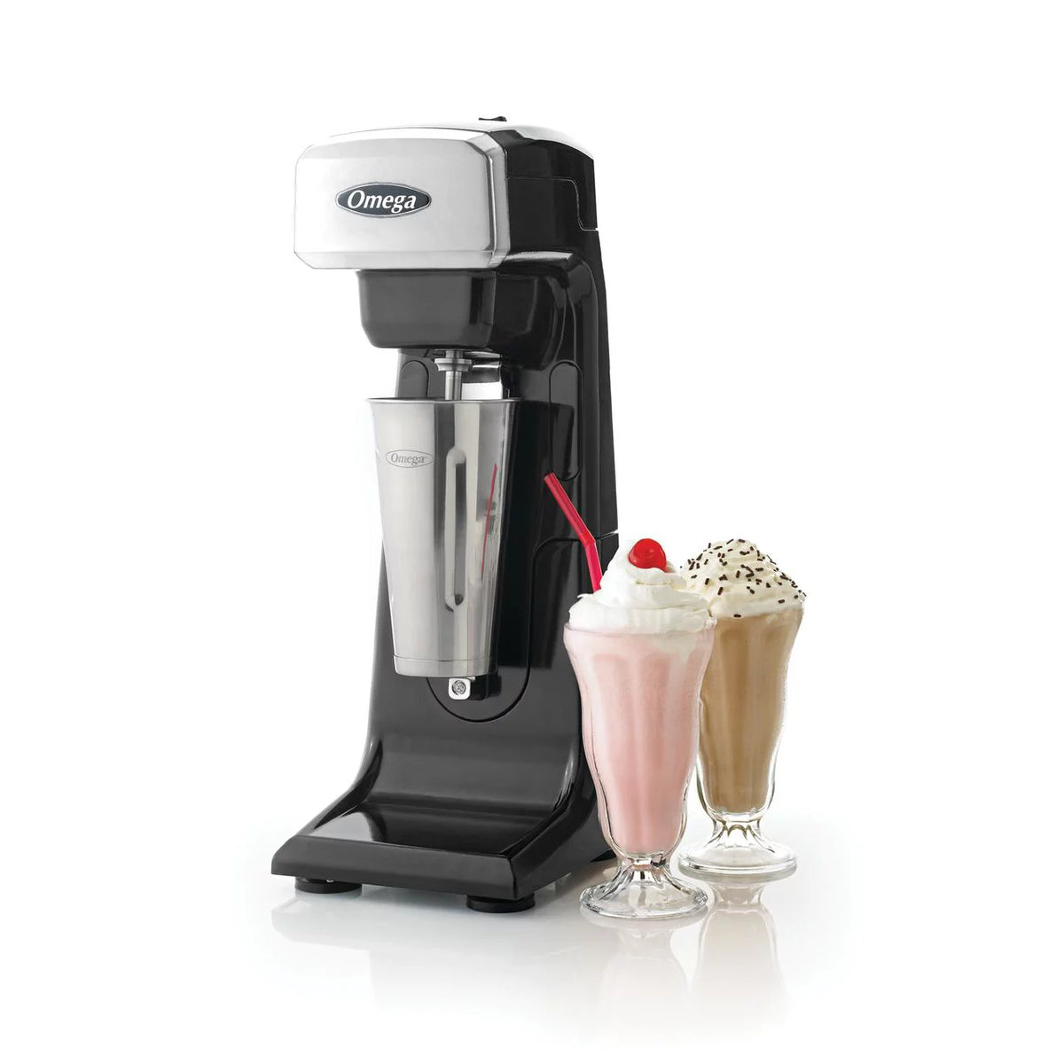 Black Single Spindle Milkshake Maker with 28oz Stainless Steel Cup C918972