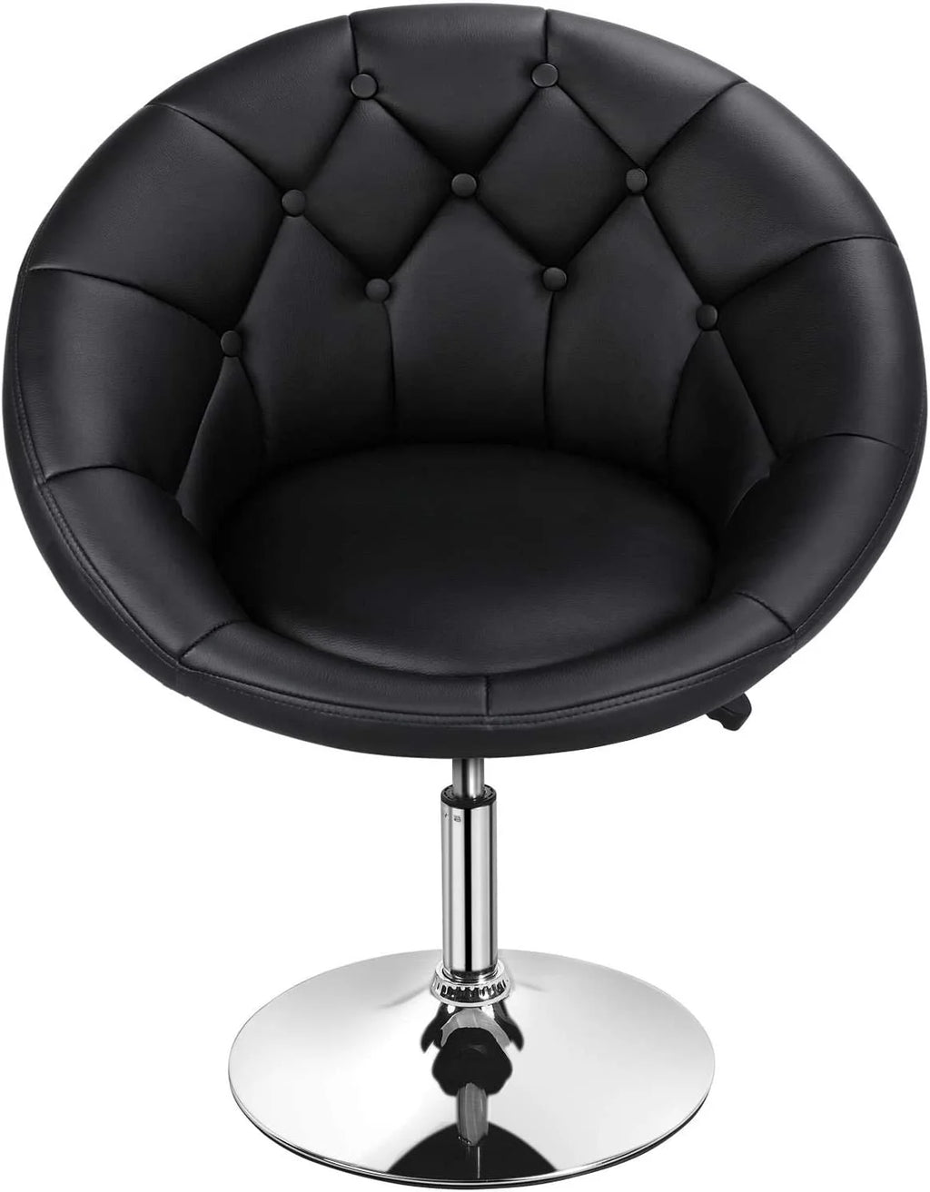Adjustable Swivel Round Leather Chair with Wheels H933