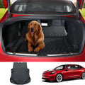 Tesla Model 3 Trunk Mat Pet Mat Liner Cargo Mats Waterproof All-Weather Mats Rear Seat Cover Protector Accessories 2022 2021 2020 Black C85152