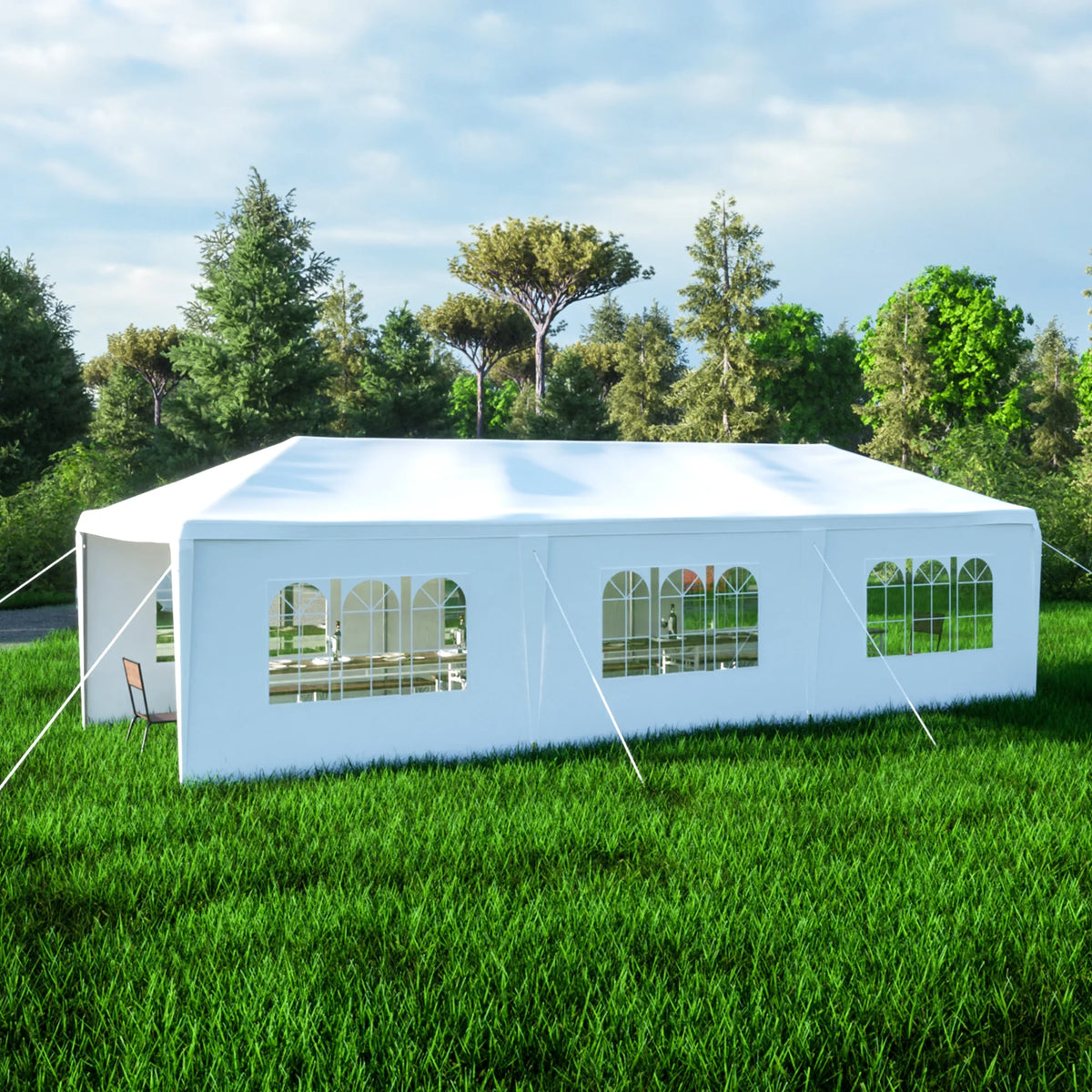 10X30' Outdoor Canopy Tent with 8 Removable Sidewalls W554282