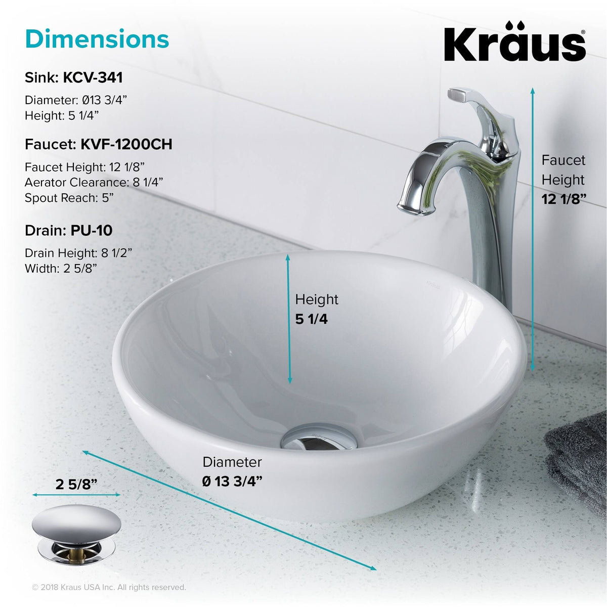 Oil Rubbed Bronze Bathroom Sink and Faucet Set I546