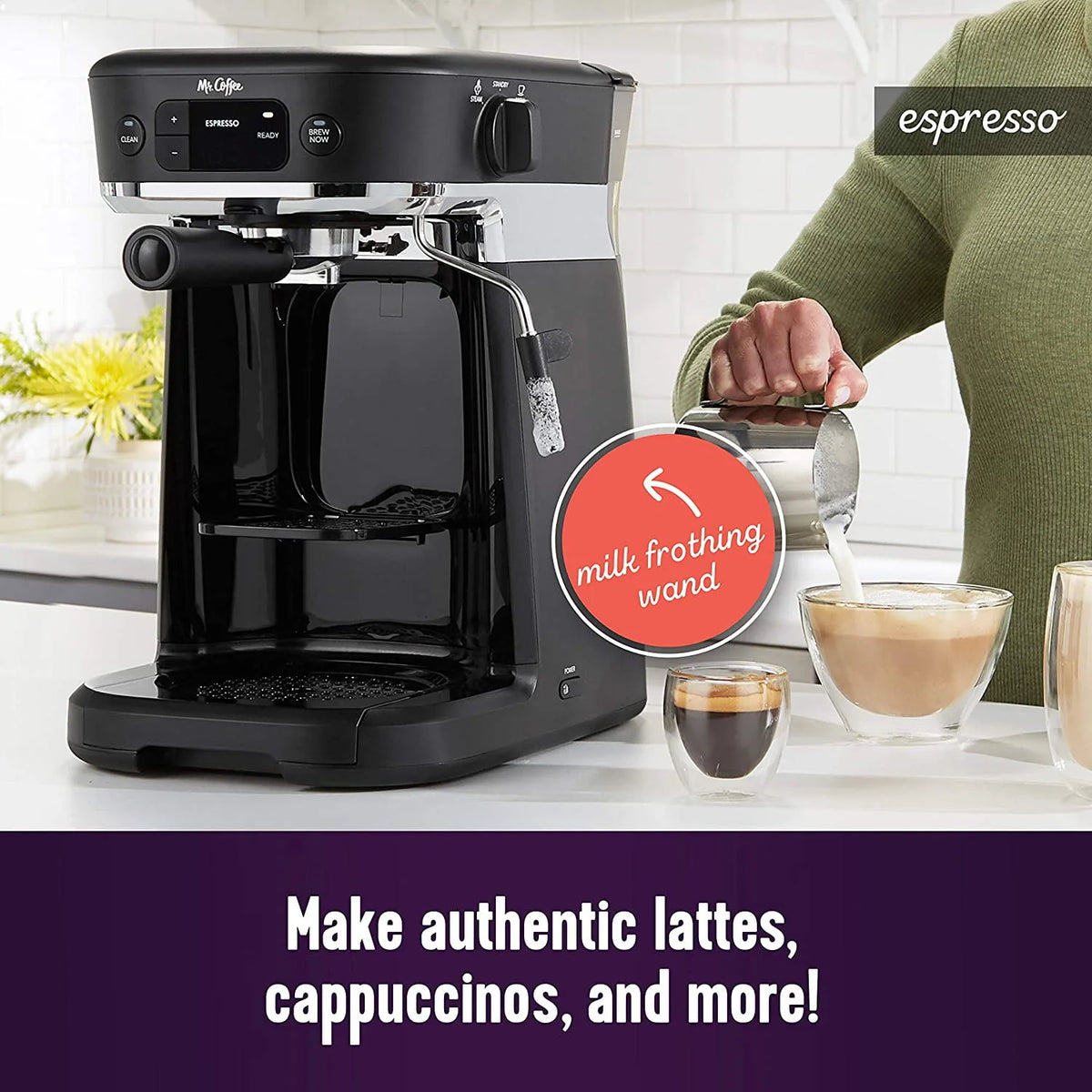 10-Cup Thermal Carafe Coffee Maker and Milk Frother X992329
