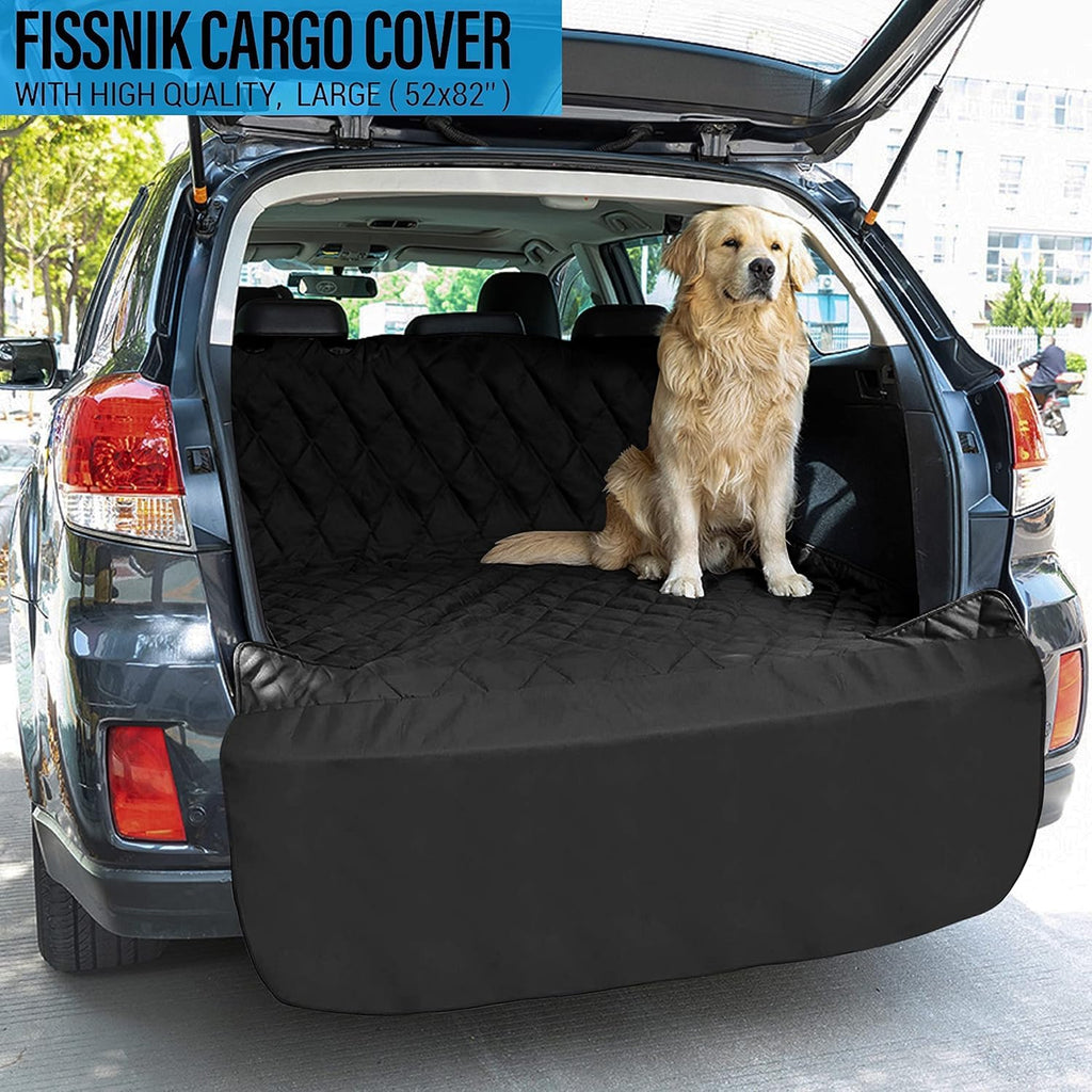 SUV Cargo Liner for Dogs Heavy Duty Waterproof Nonslip Car Trunk Mat Seat Cargo Cover Side and Bumper Protector Pet Cargo Liner Large Standard Universal fit Pack of 2 P31788
