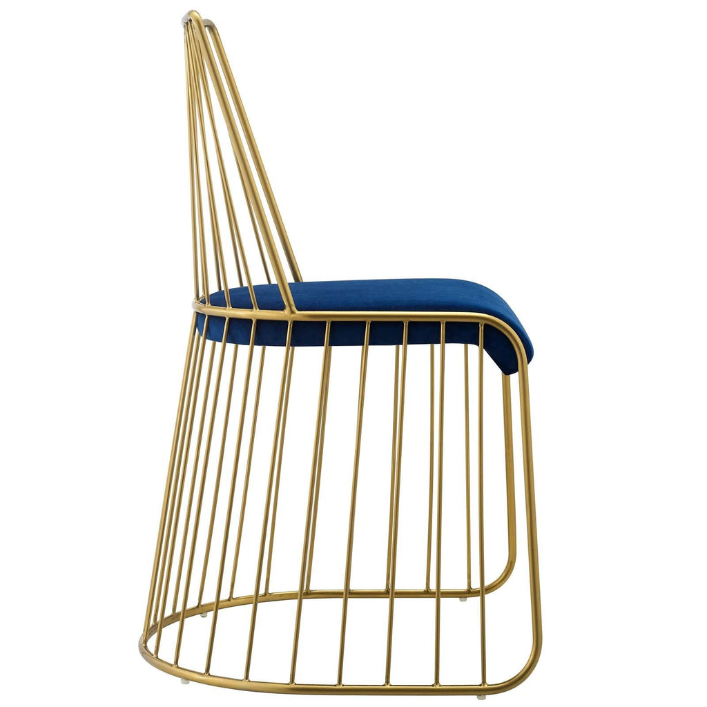 Navy Velvet Dining Chair N5393