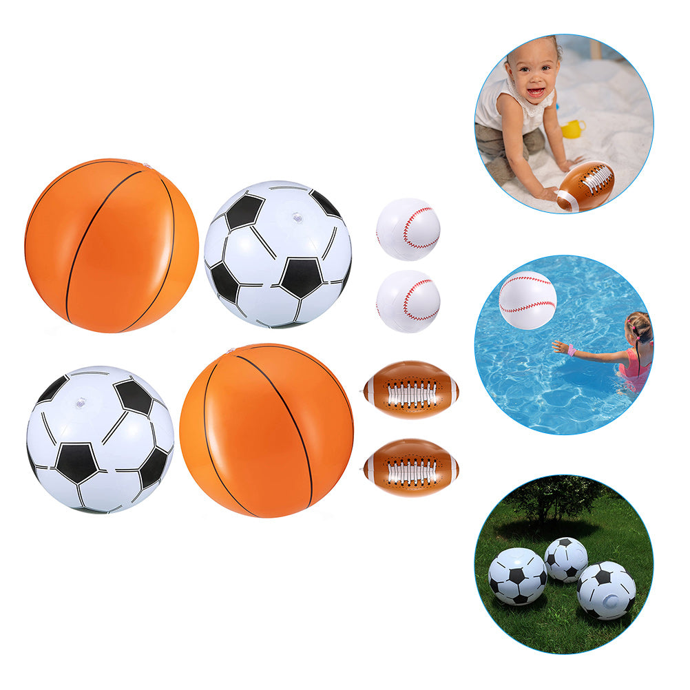 16 Pcs Inflatable Beach Ball Set W129996