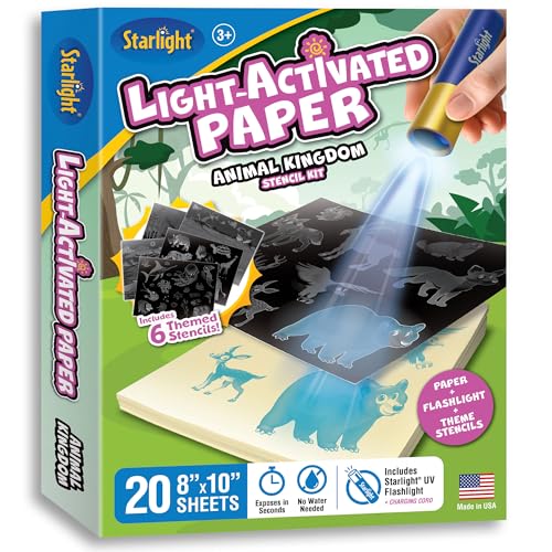 Light-Activated Paper Art Kit with UV Flashlight D6850