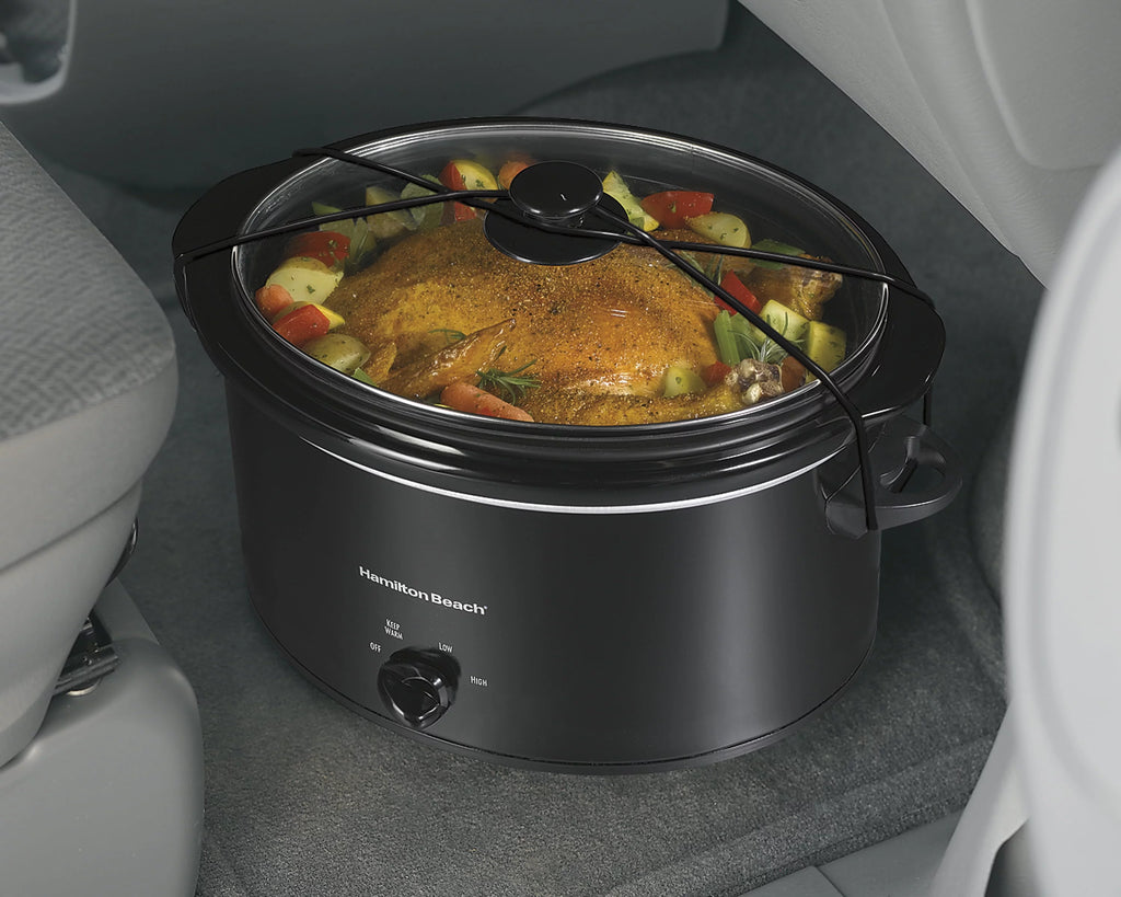 5 Quart Portable Slow Cooker with Removable Crock N76265