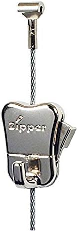 Zipper Hook + Steel Cable, Packet of 4 Q37053