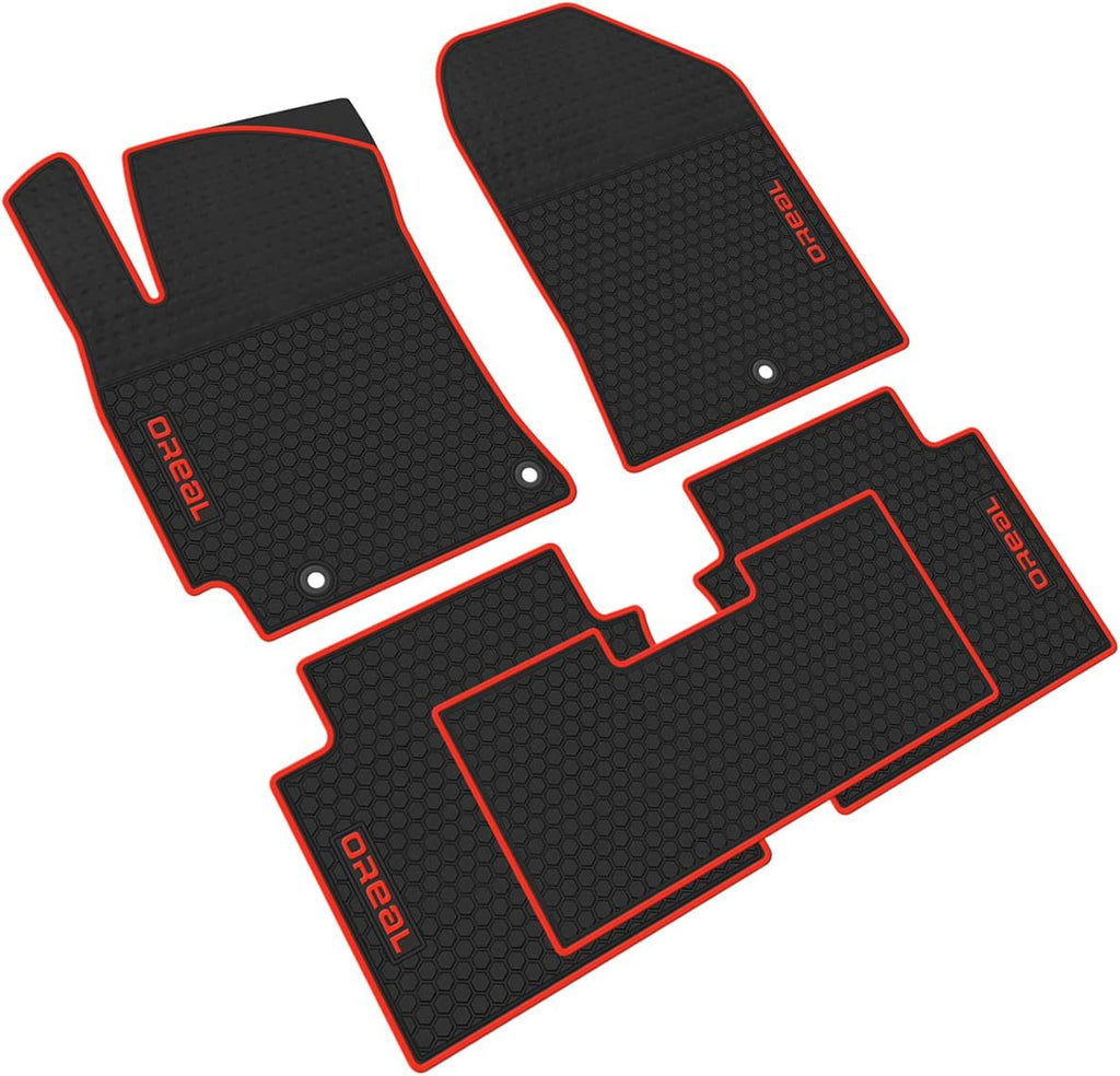 All Weather Floor Liners Heavy Duty Rubber Car Mats Full Black K715