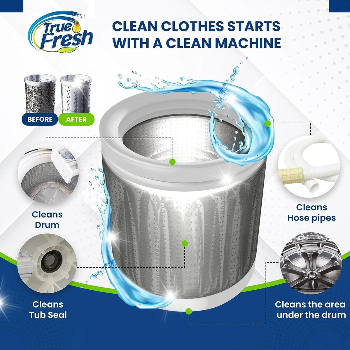 15 Count Washing Machine Cleaner Tablets Z47157