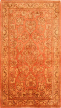 Orange Rectangle 5x8 ft Wool Carpet M601