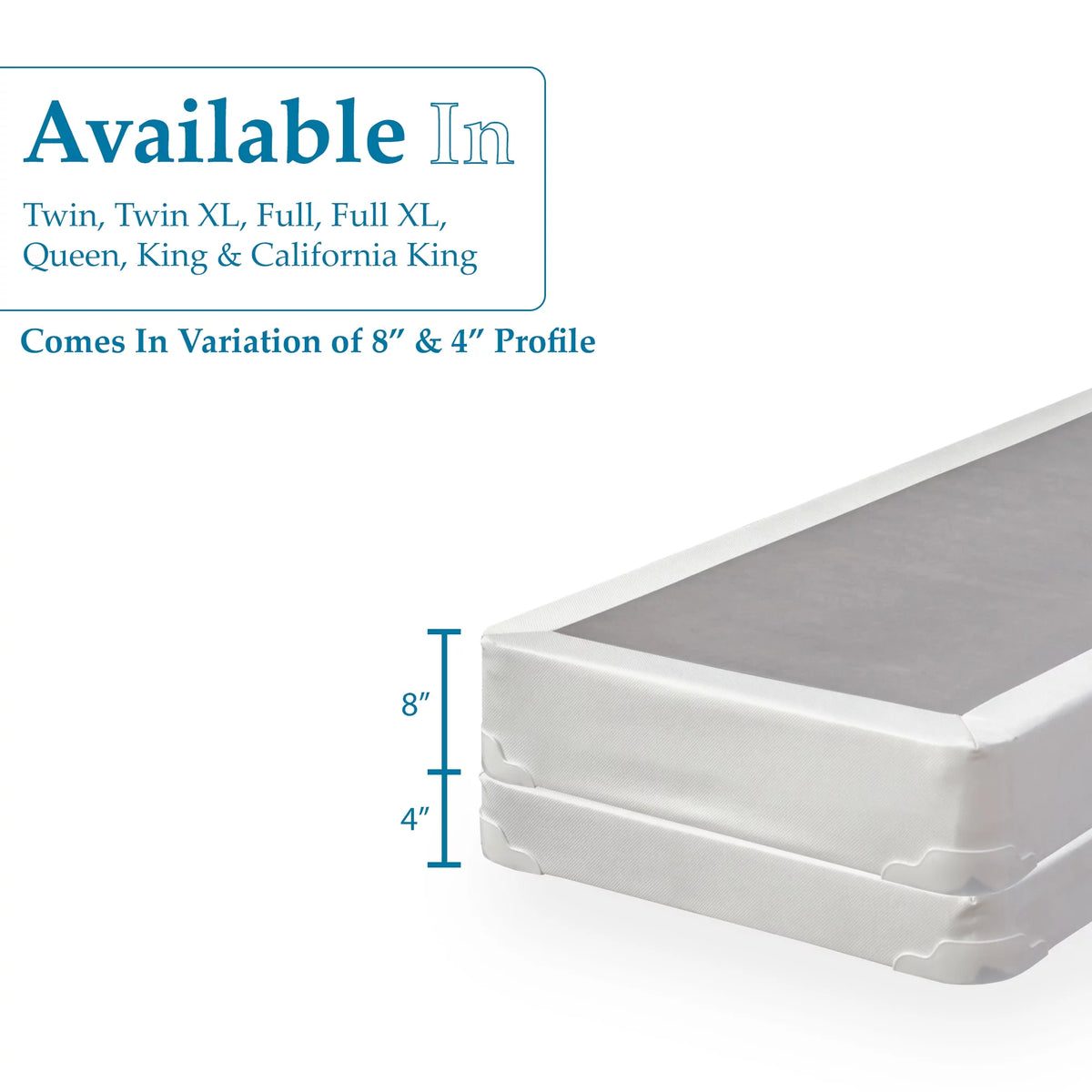 8” Split Fully Assembled Box Spring for Mattress, Queen P1572