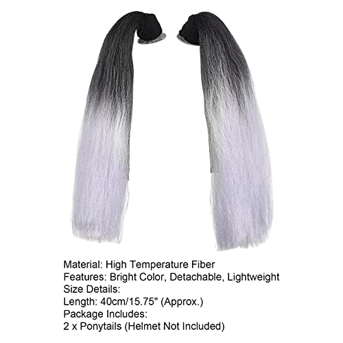 Detachable Vibrant Color Ponytails for Helmets C428148