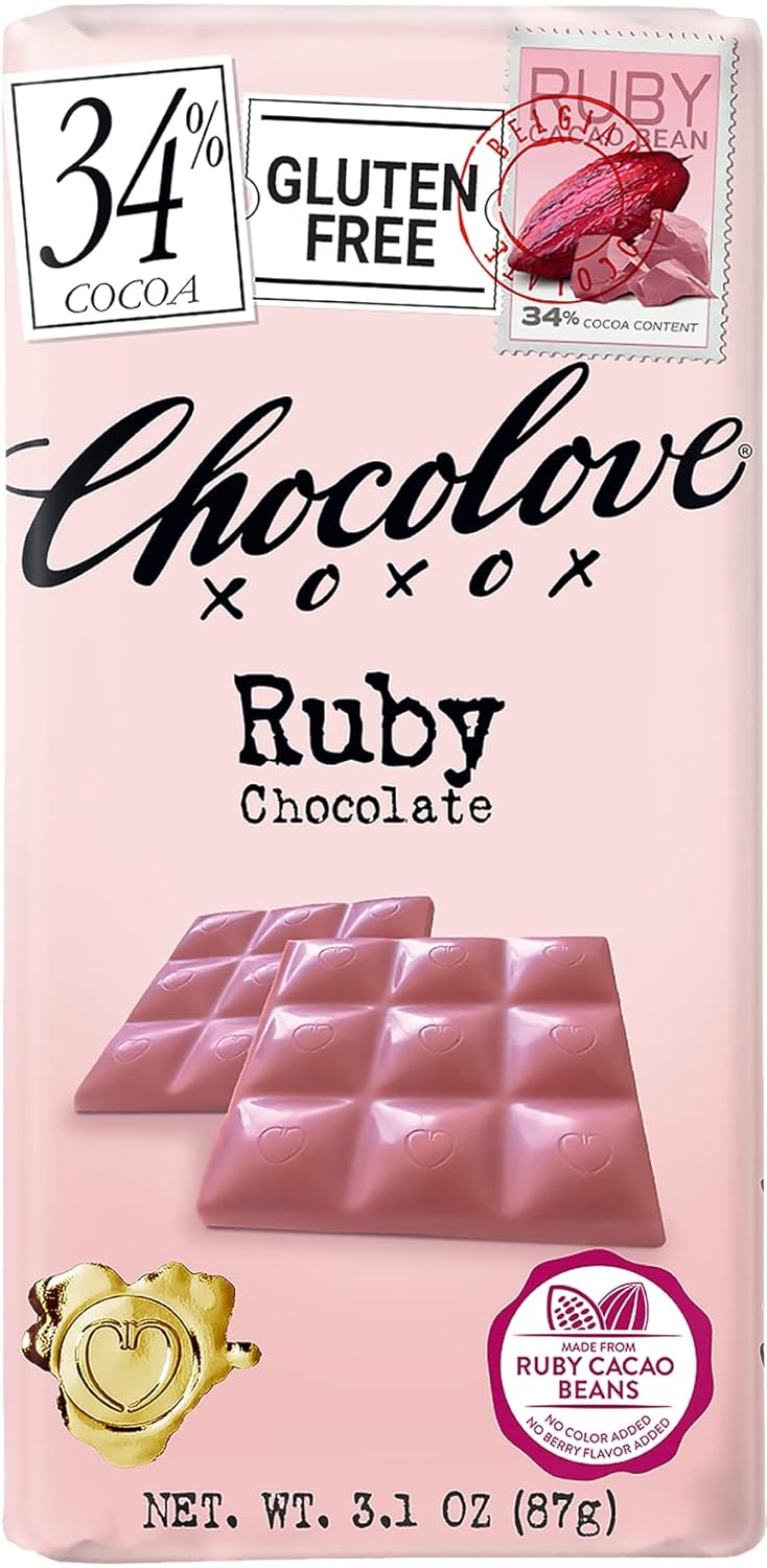 Ruby Chocolate 34% Cacao 3.2oz Bar 6 Pack D109384
