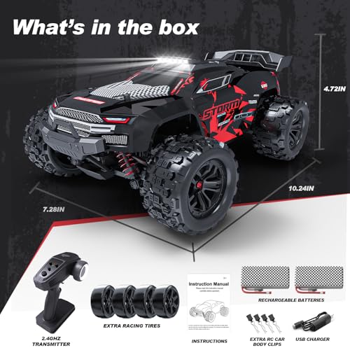 1:18 Scale 4WD RC Car with 2 Rechargeable Batteries A82582