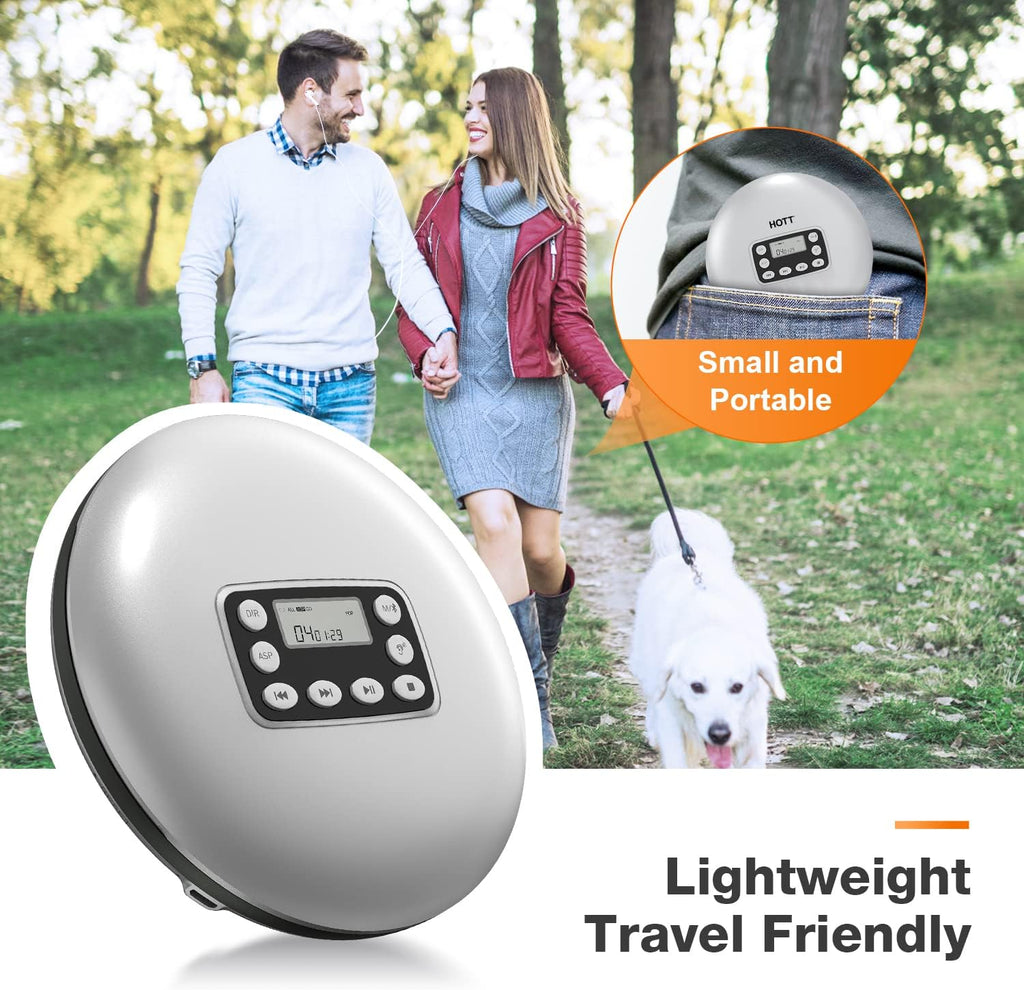 Rechargeable Portable CD Player with Bluetooth D517