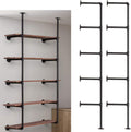Iron Pipe Shelf Wall Mount 2 Pack 5 Tier U22818