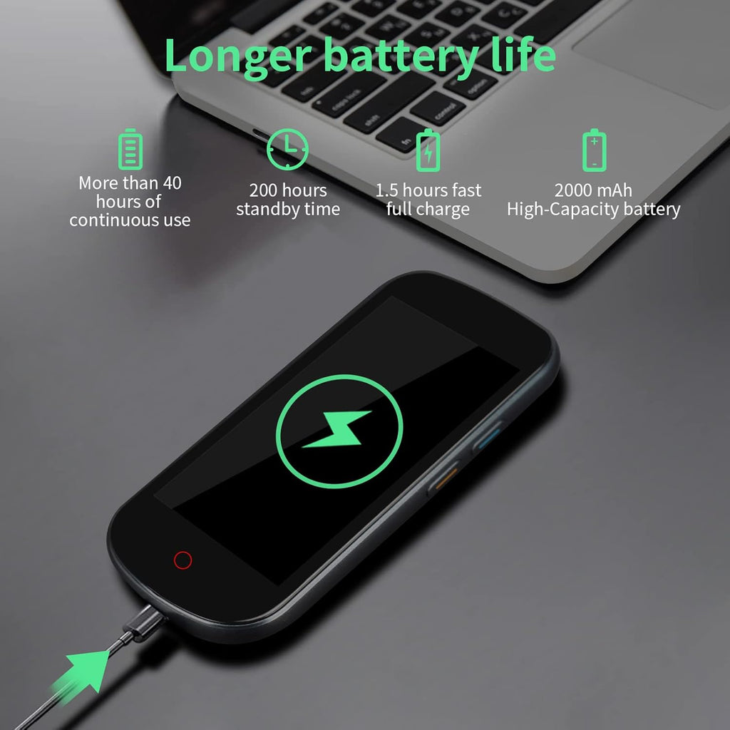 Portable Translator Device 127 Languages 4G WiFi Offline Real-Time Two-Way K78737