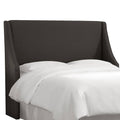 California King Linen Charcoal Wingback Headboard F43890