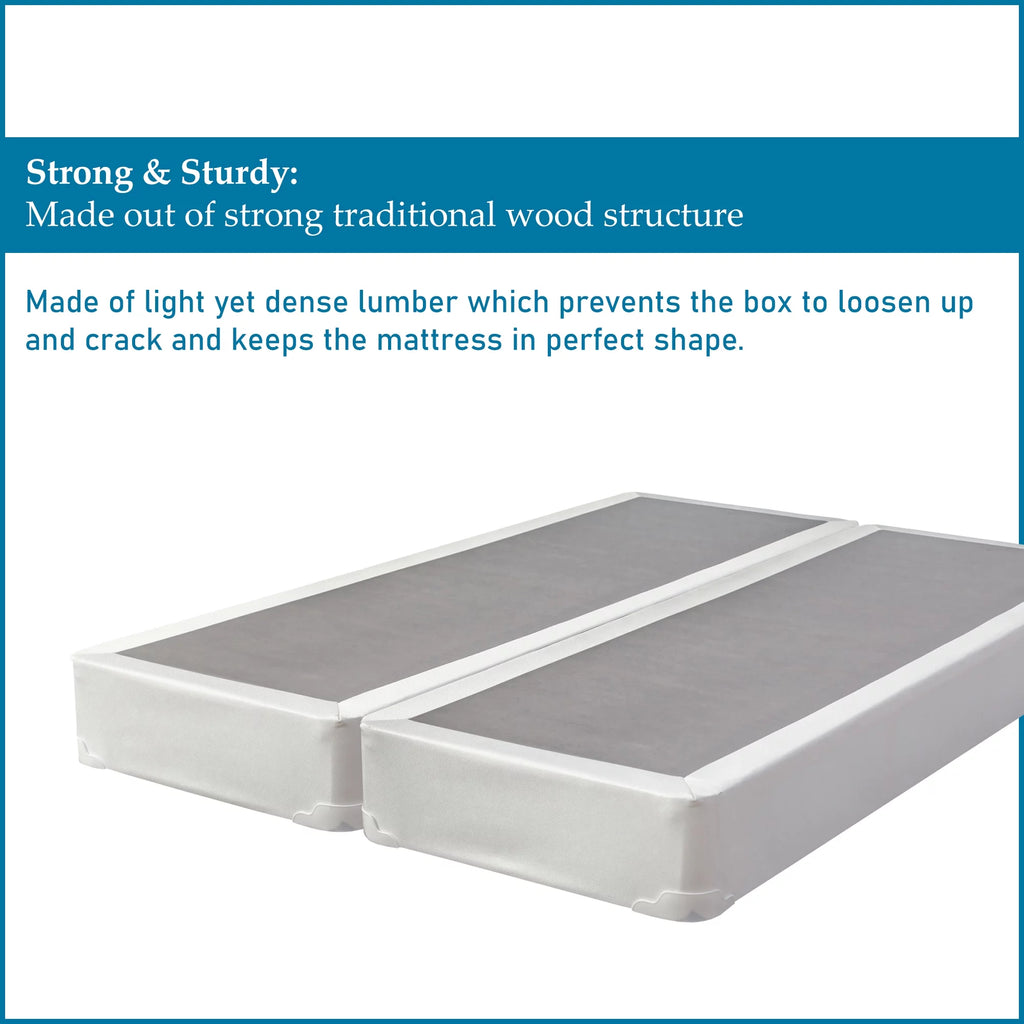 8” Split Fully Assembled Box Spring for Mattress, Queen P1572