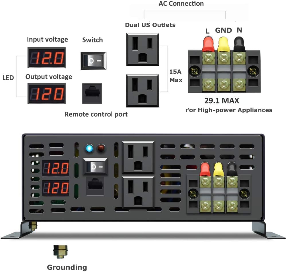 Pure Sine Wave 3500W Power Inverter R5026