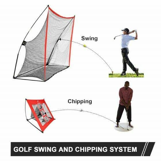 4 in 1 Golf Practice Set 10x7ft with Carry Bag V52697