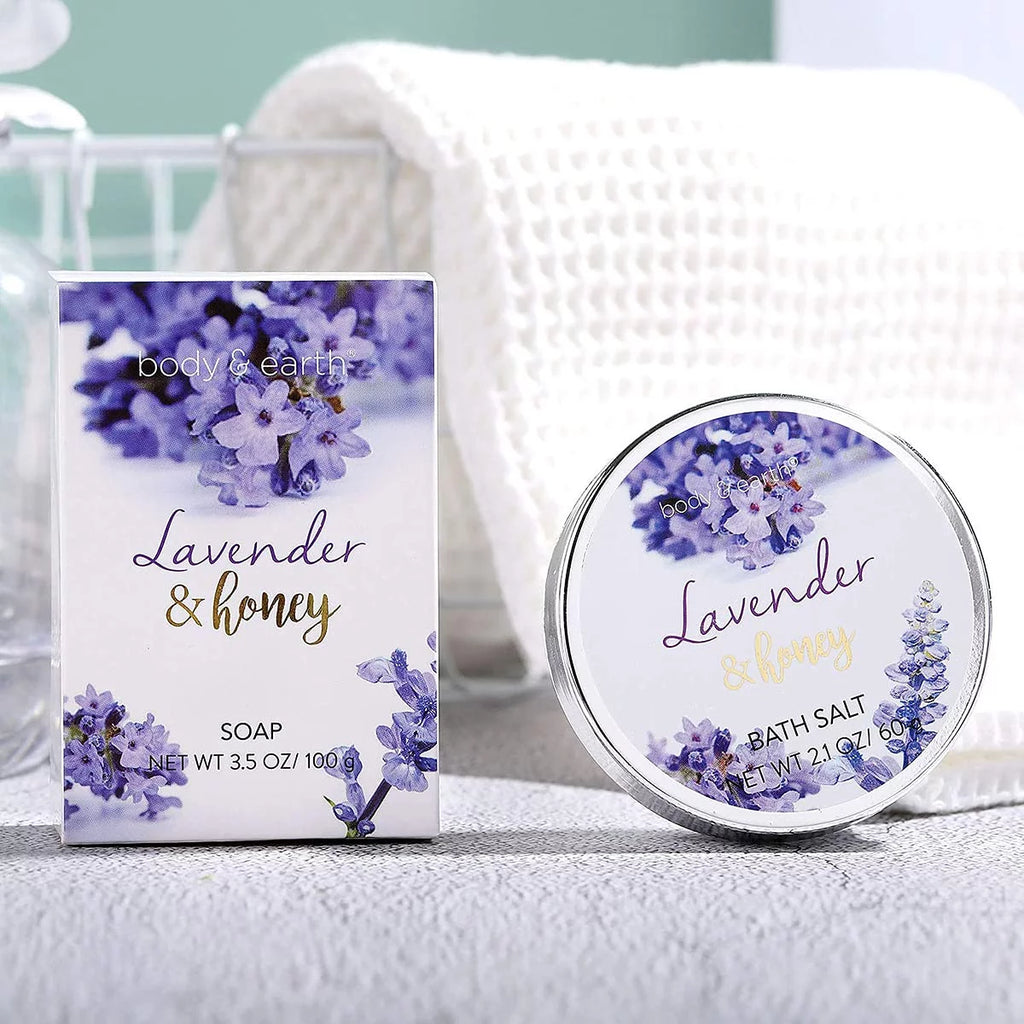 8 Pcs Lavender and Honey Spa Gift Sets Q68858