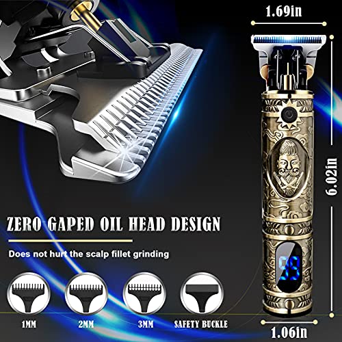 Professional Cordless Hair Clippers with LCD Display E210924
