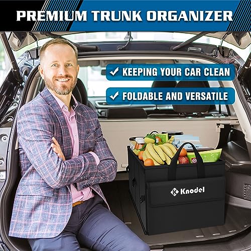 Collapsible Car Trunk Organizer with Lid, Black T7800