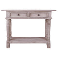 Natural Limewash Wood Console Table R95186