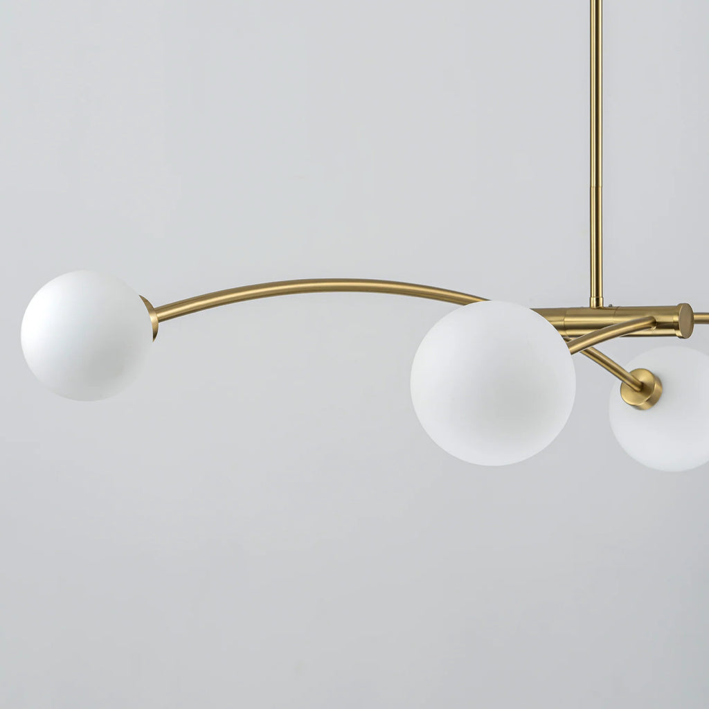 4-Light Sputnik Linear Globe Pendant Y474