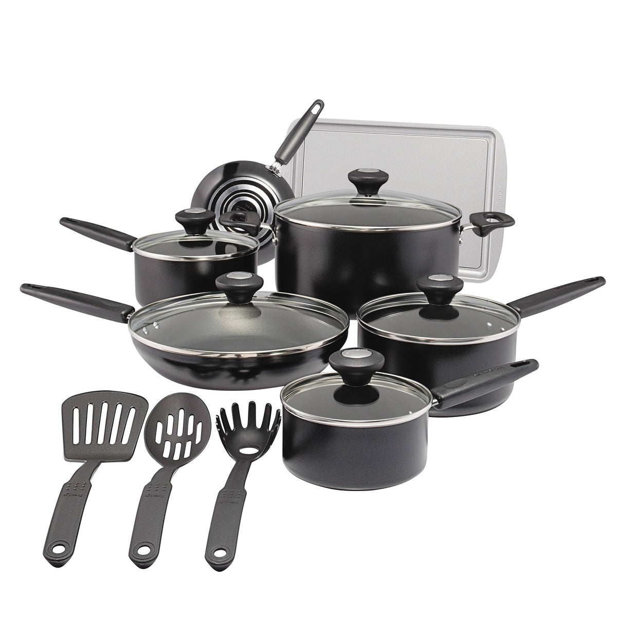 15-Piece Nonstick Aluminum Cookware Set G387951