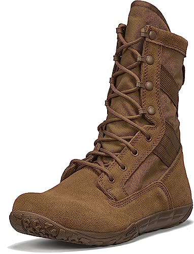 Coyote Brown Leather 8" Tactical Boots Q952