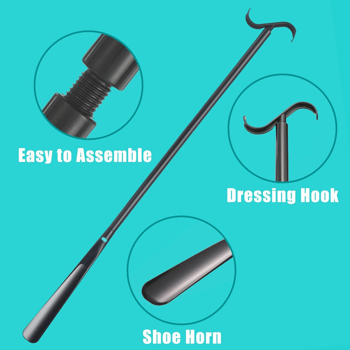 35.5" Long Adjustable Dressing Stick T40428