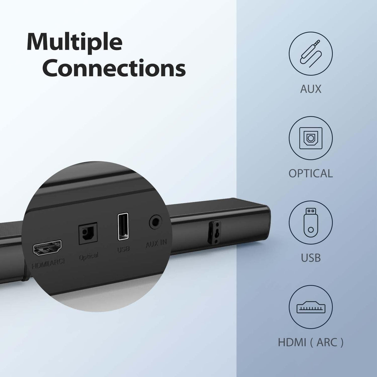 100W 2.2 Channel Soundbar with Remote Control Z549931