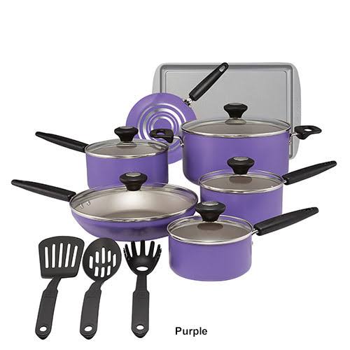 15-Piece Nonstick Aluminum Cookware Set G387951