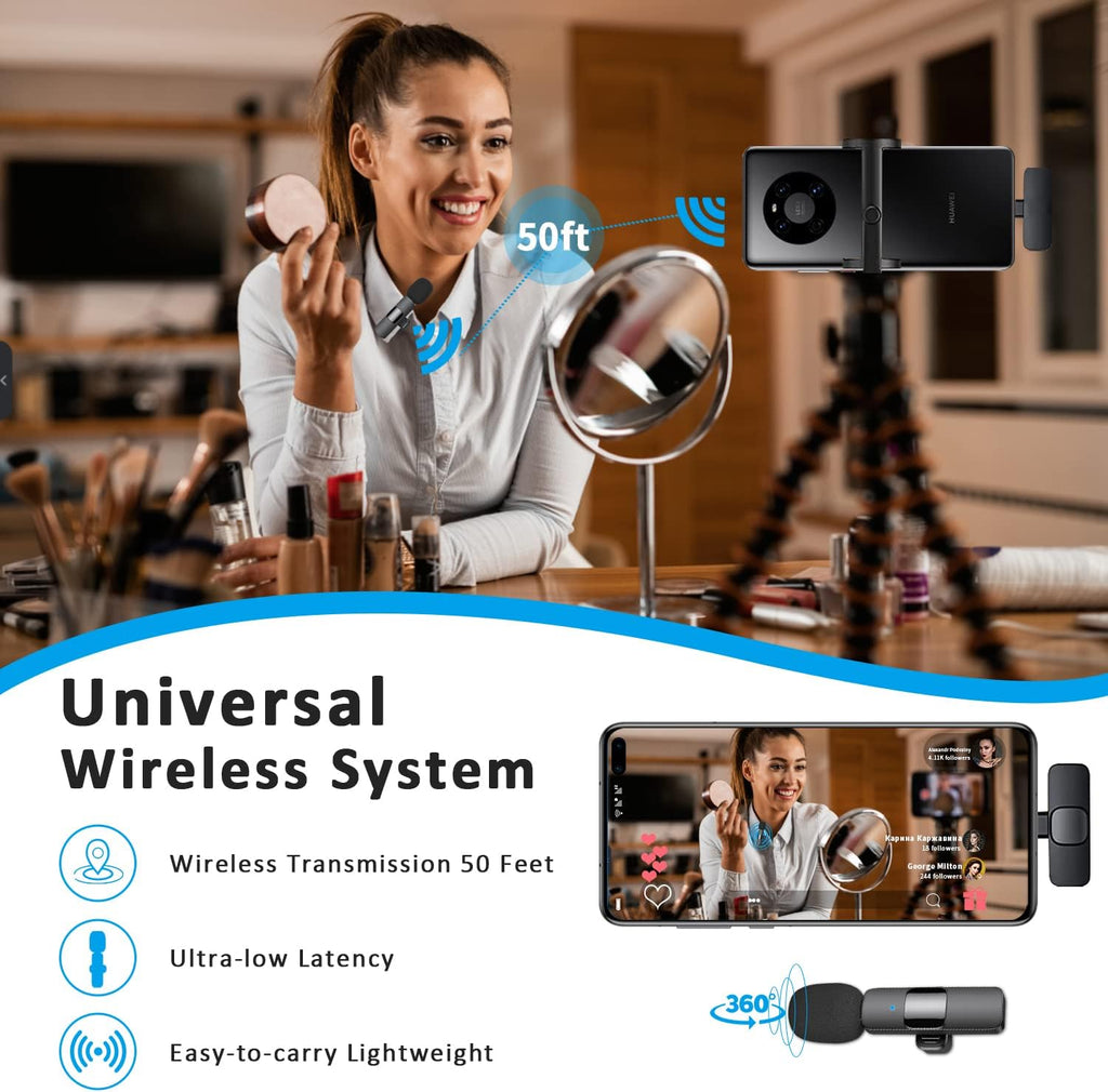 Wireless Lavalier Microphone with USB C Interface S656