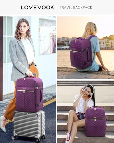 40L Waterproof Travel Backpack with 3 Packing Cubes A190642
