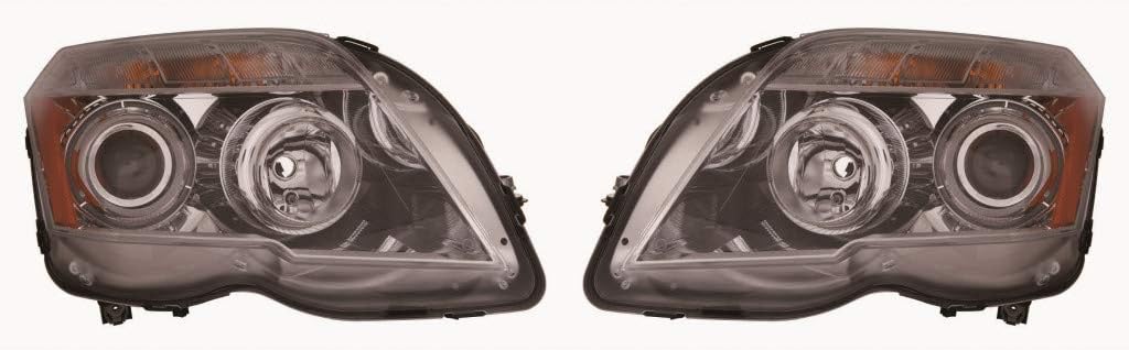 Headlight Assembly for 2010 2011 2012 Mercedes-Benz GLK350 Pair Halogen A56479