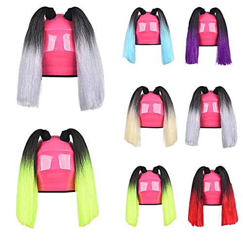 Detachable Vibrant Color Ponytails for Helmets C428148