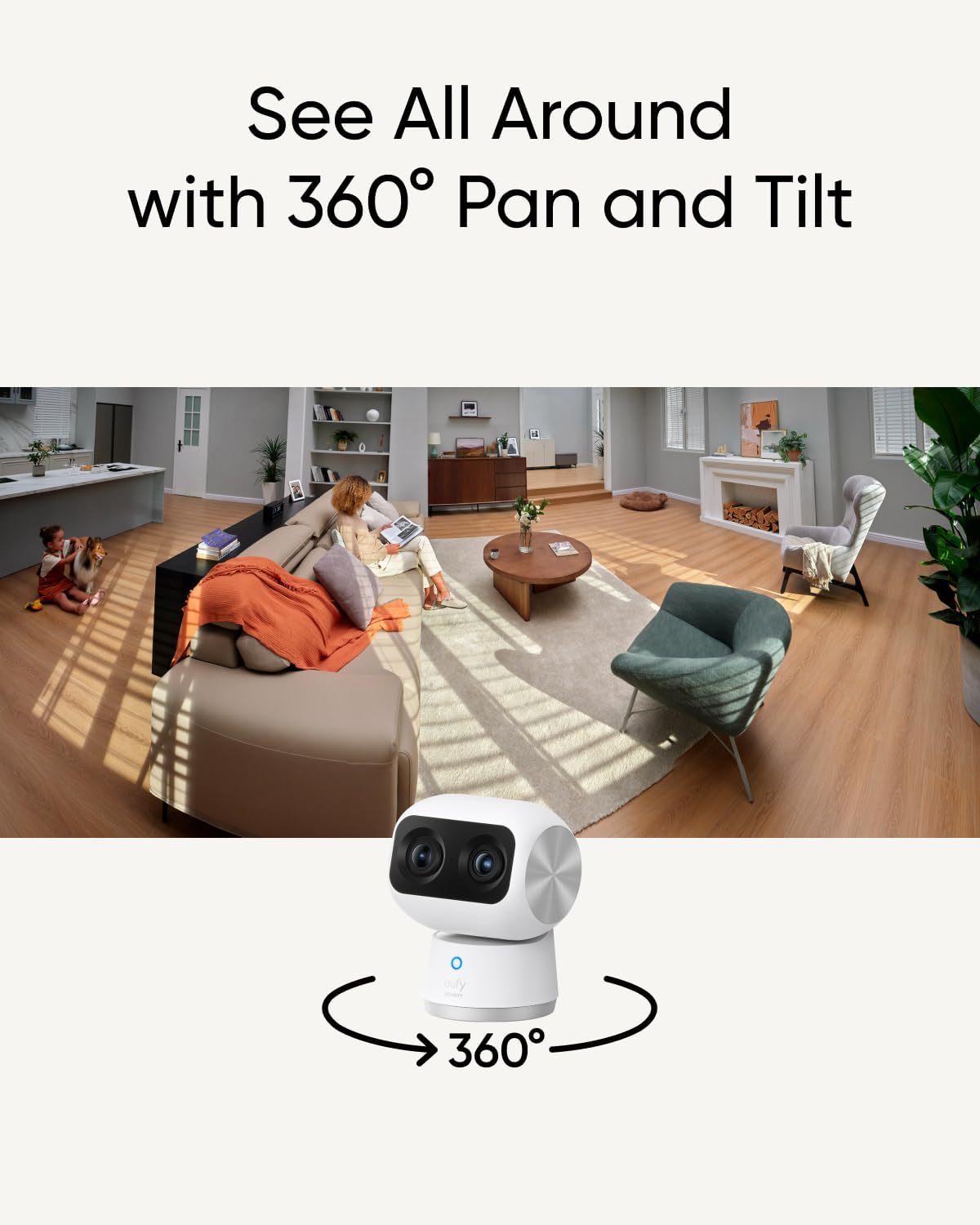 Wireless Outdoor Camera with 2K Resolution and Dual Cameras U95157