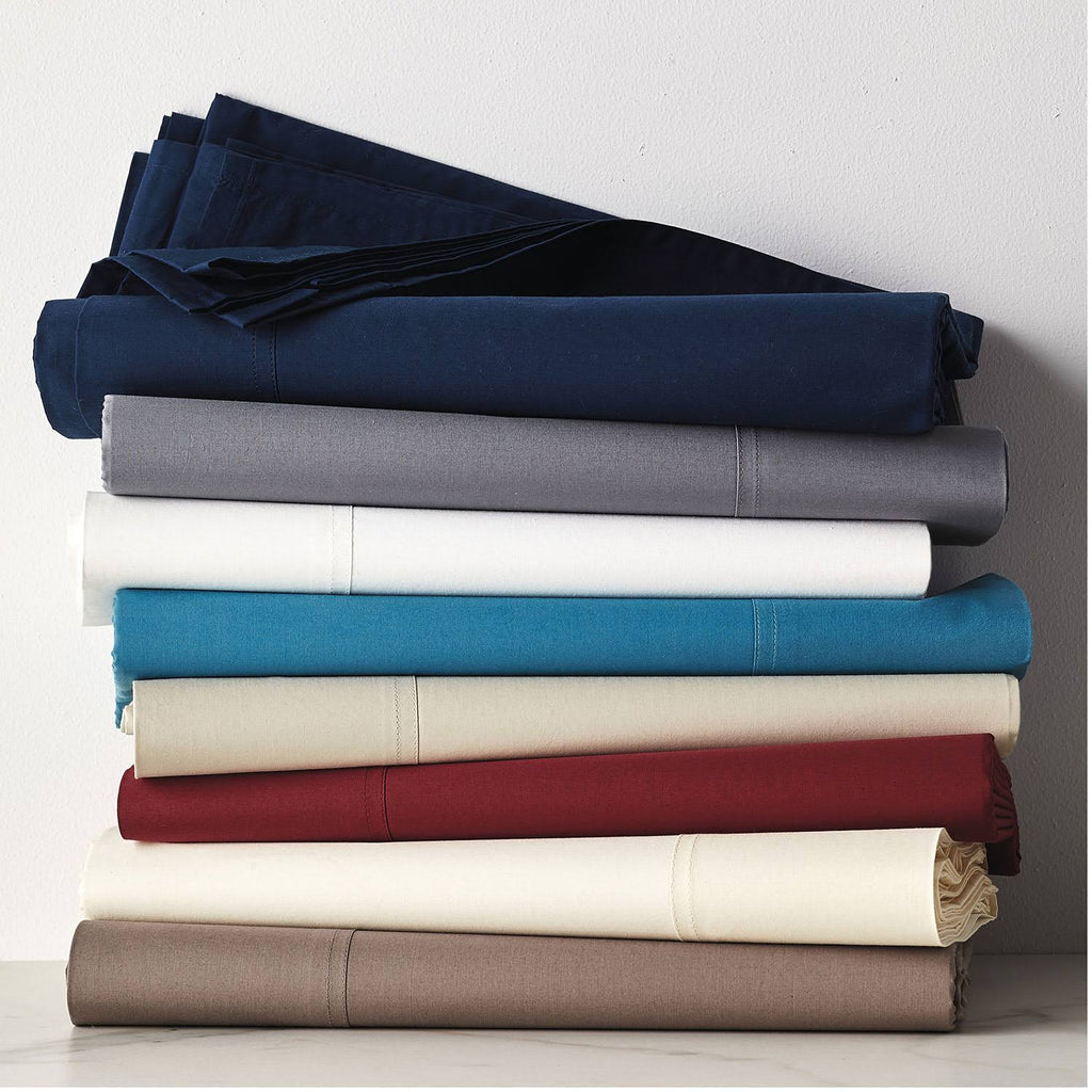 Queen Supima Cotton Percale Flat Sheet H520120
