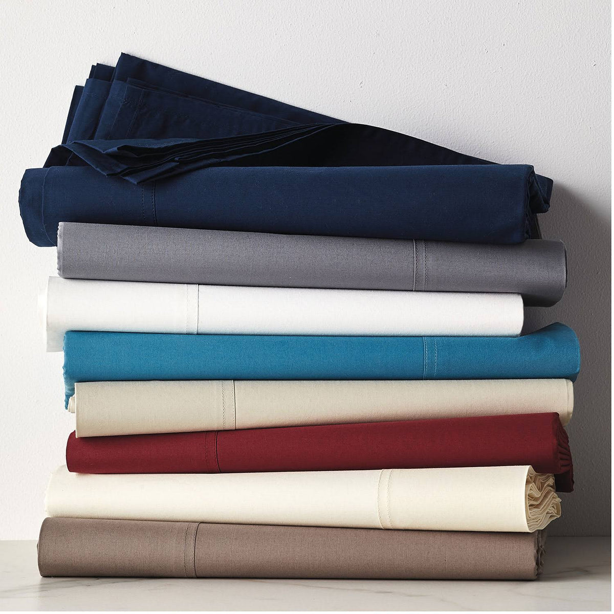 Queen Supima Cotton Percale Flat Sheet H520120