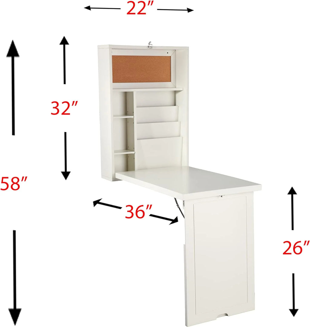 Antique White Convertible Desk B484