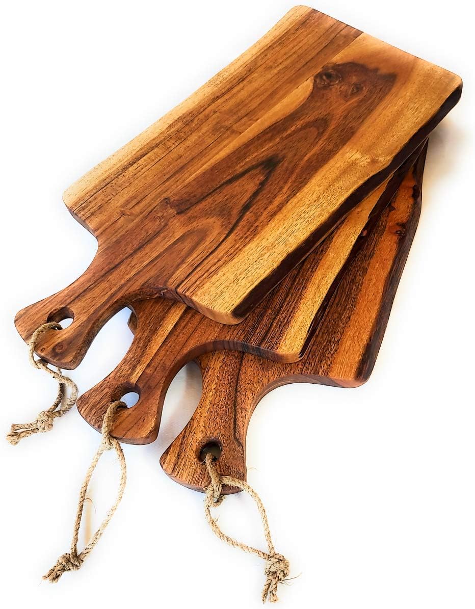Acacia Serving Cutting Board With Handle M64912